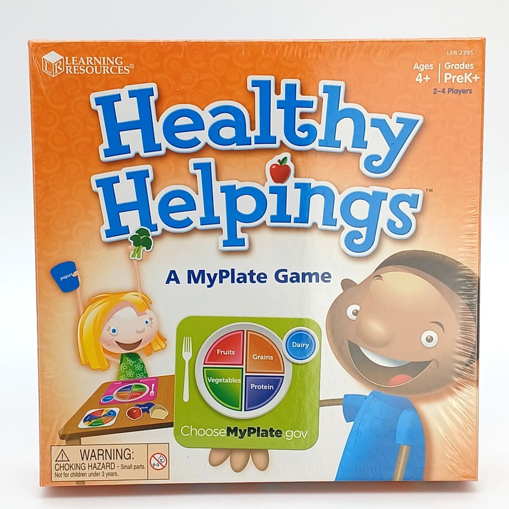 Learning Resources Healthy Helpings My Plate Game Kids Nutrition LER2395 Sealed